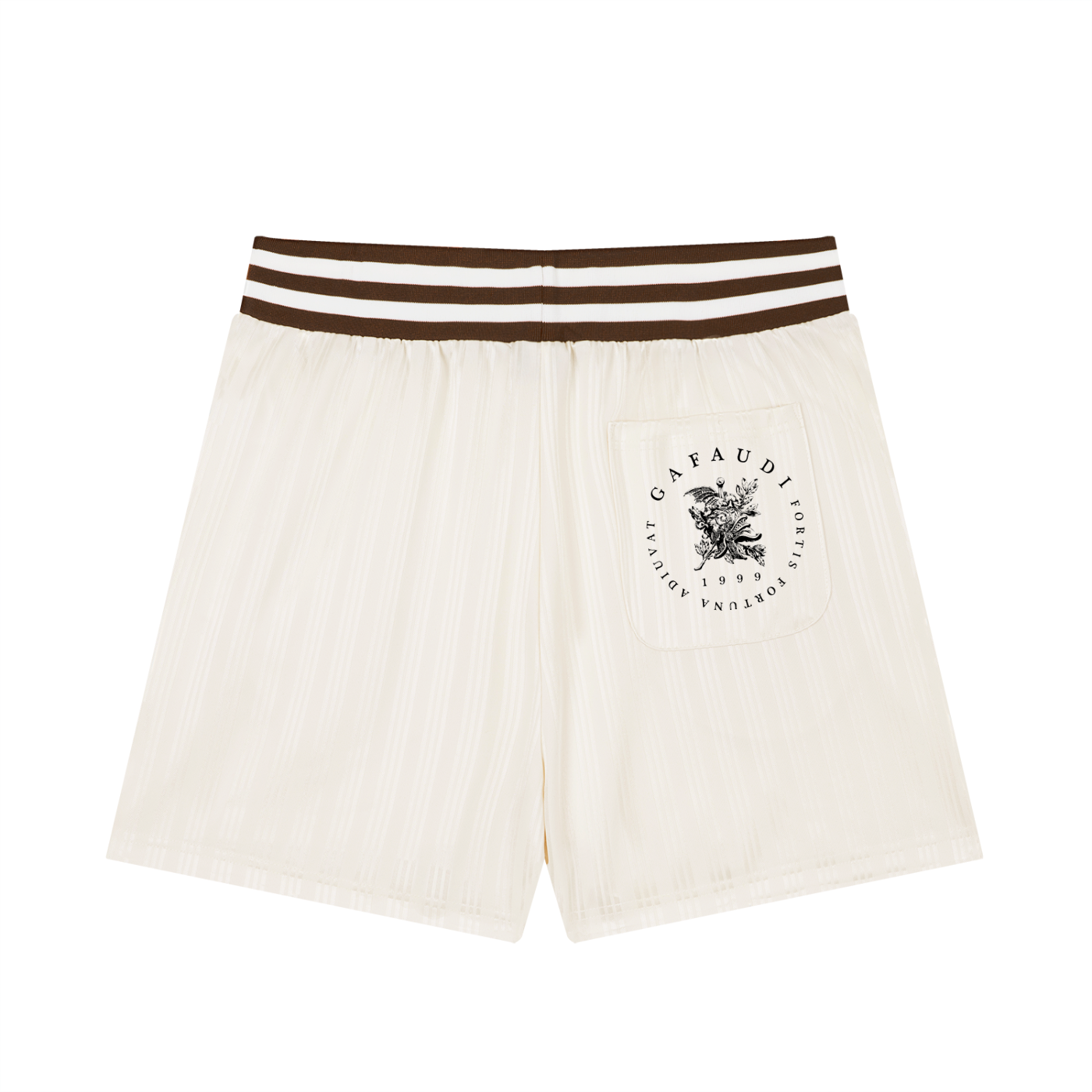GAFAUDI Unisex Striped Drawstring Shorts
