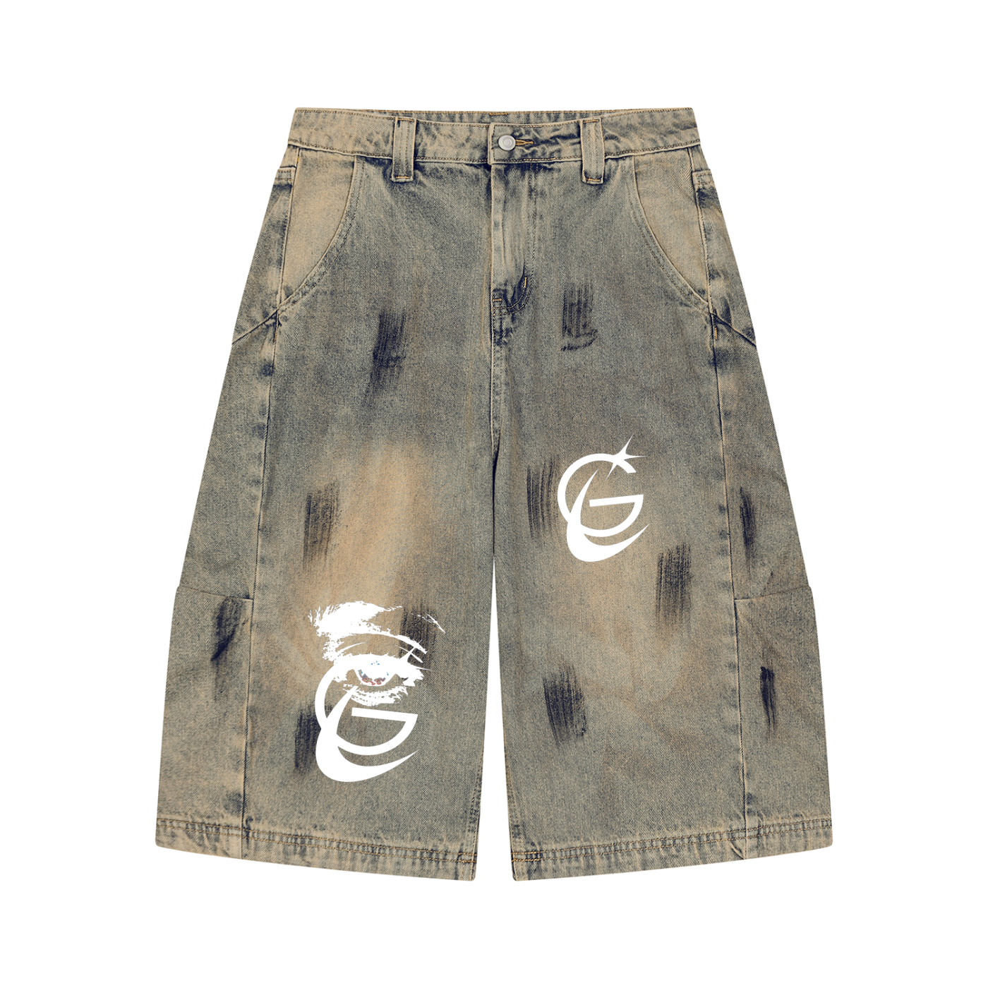 GAFAUDI "Stella Nova" Men’s Vintage Wash Demin Jeans