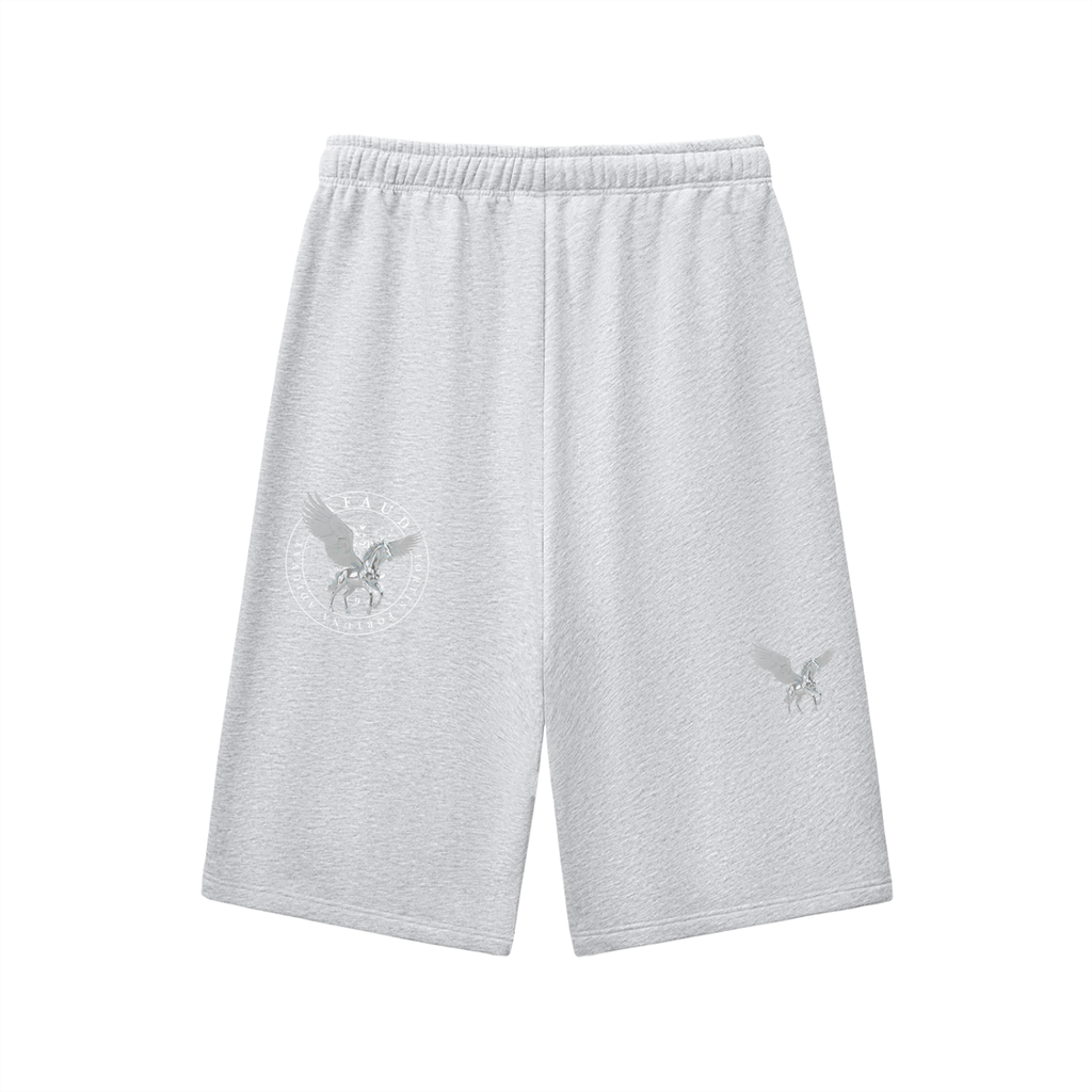 Relaxed Drawstring Three-quarter Sweatpants