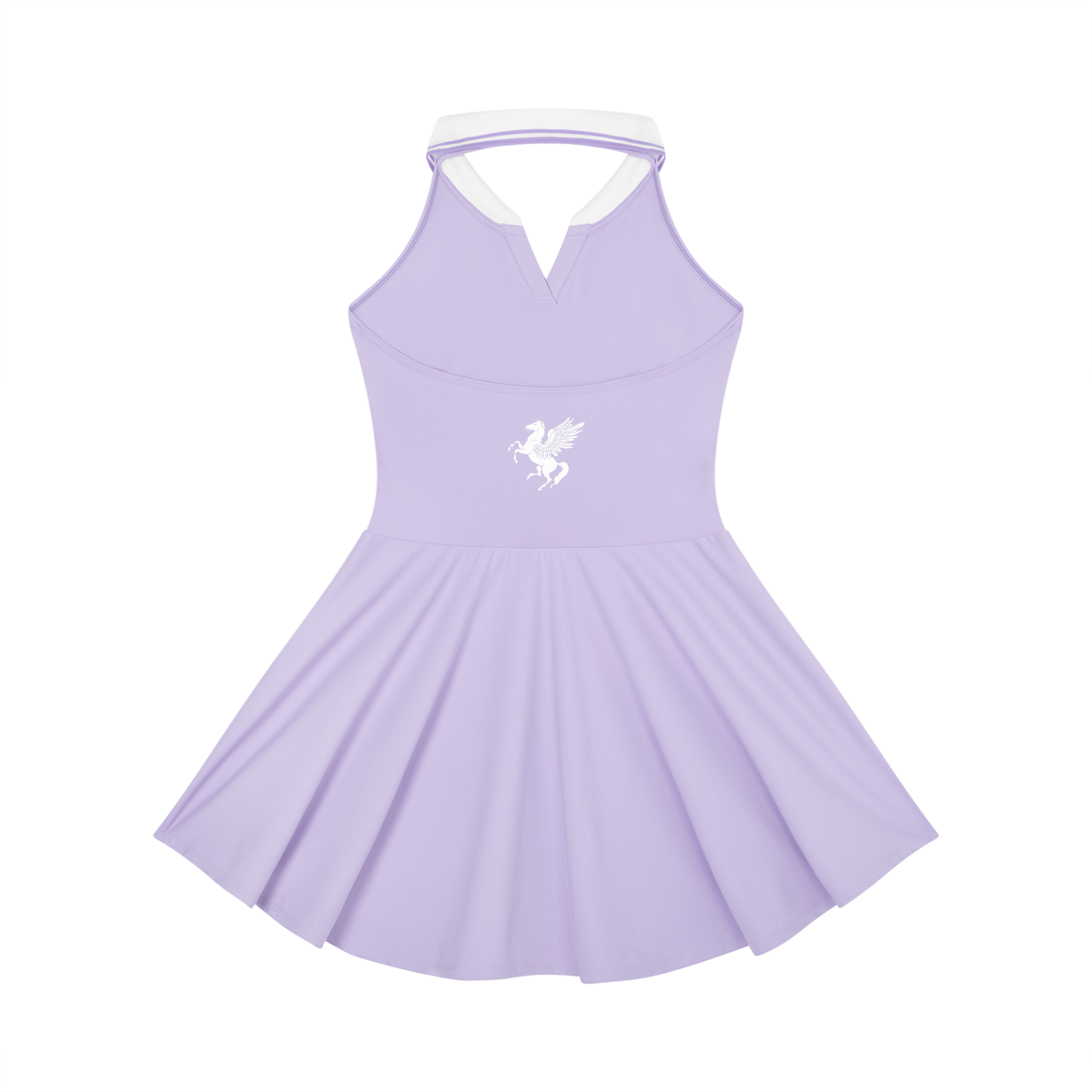 GAFAUDI Women's Collared Halter A-Line Tennis Dress
