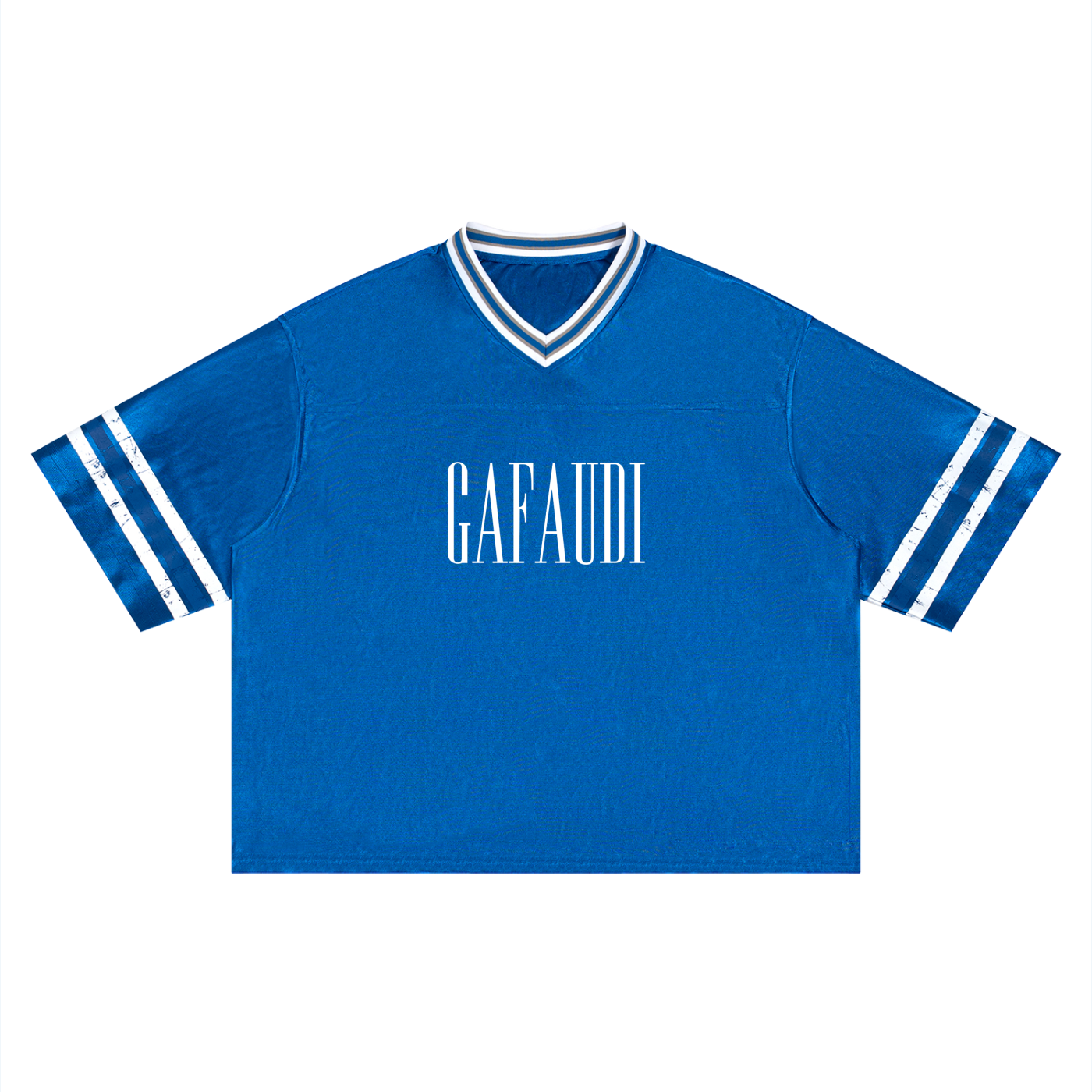 GAFAUDI Unisex Boxy Striped Soccer Jersey