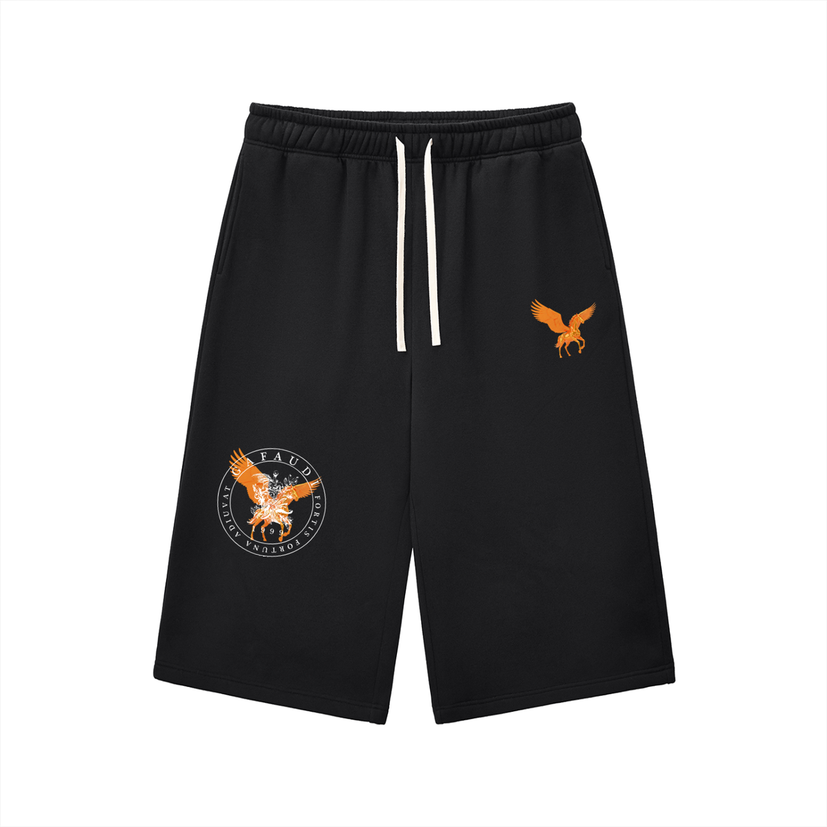 GAFAUDI ASCENSION - AURELIUS Relaxed Drawstring Three-quarter Sweatpants