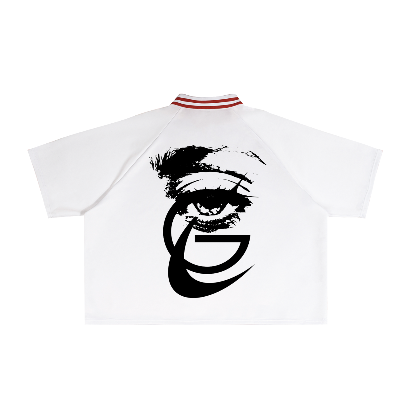 GAFAUDI "Stella Nova" Contrast Lapel Collar Boxy T-Shirt