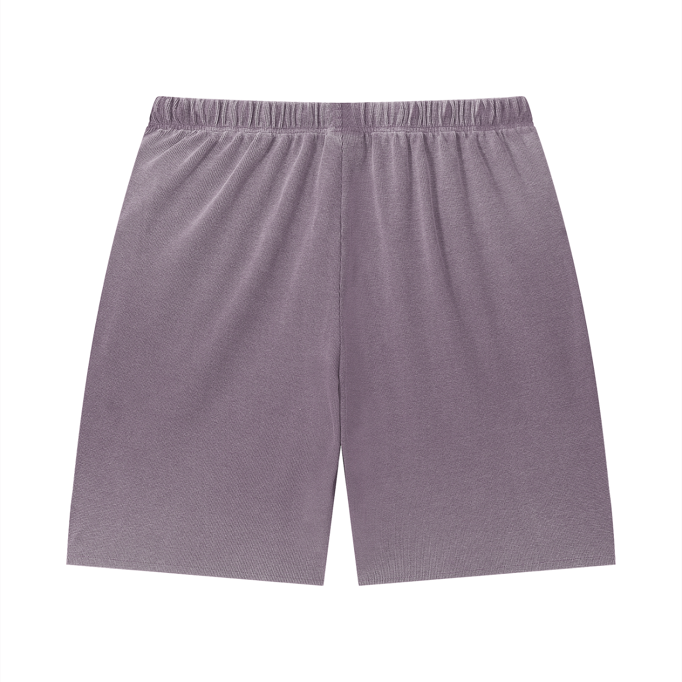 GAFAUDI Unisex Vintage Wash Sunfade Waffle Raw Hem Shorts