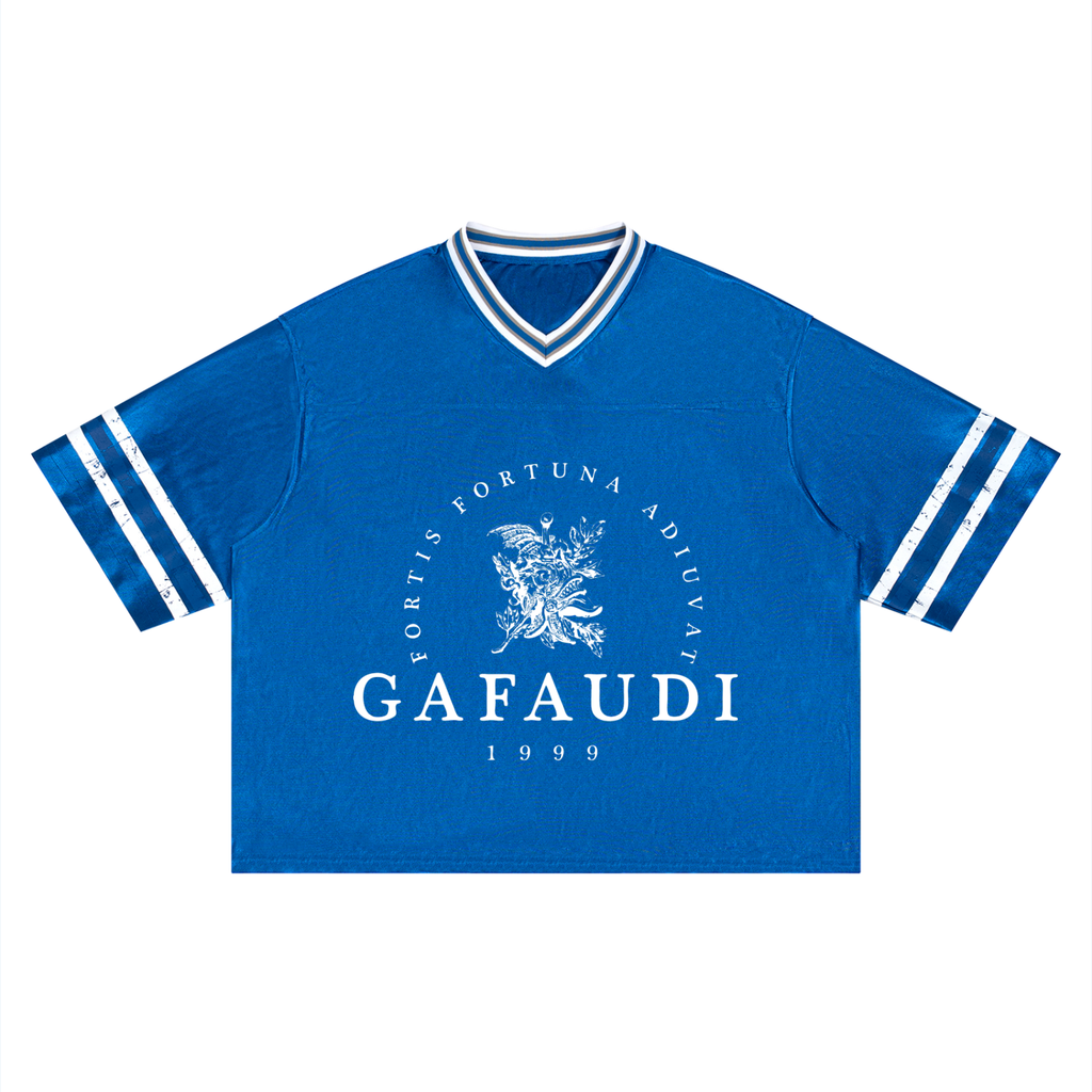 GAFAUDI Unisex Boxy Striped Soccer Jersey