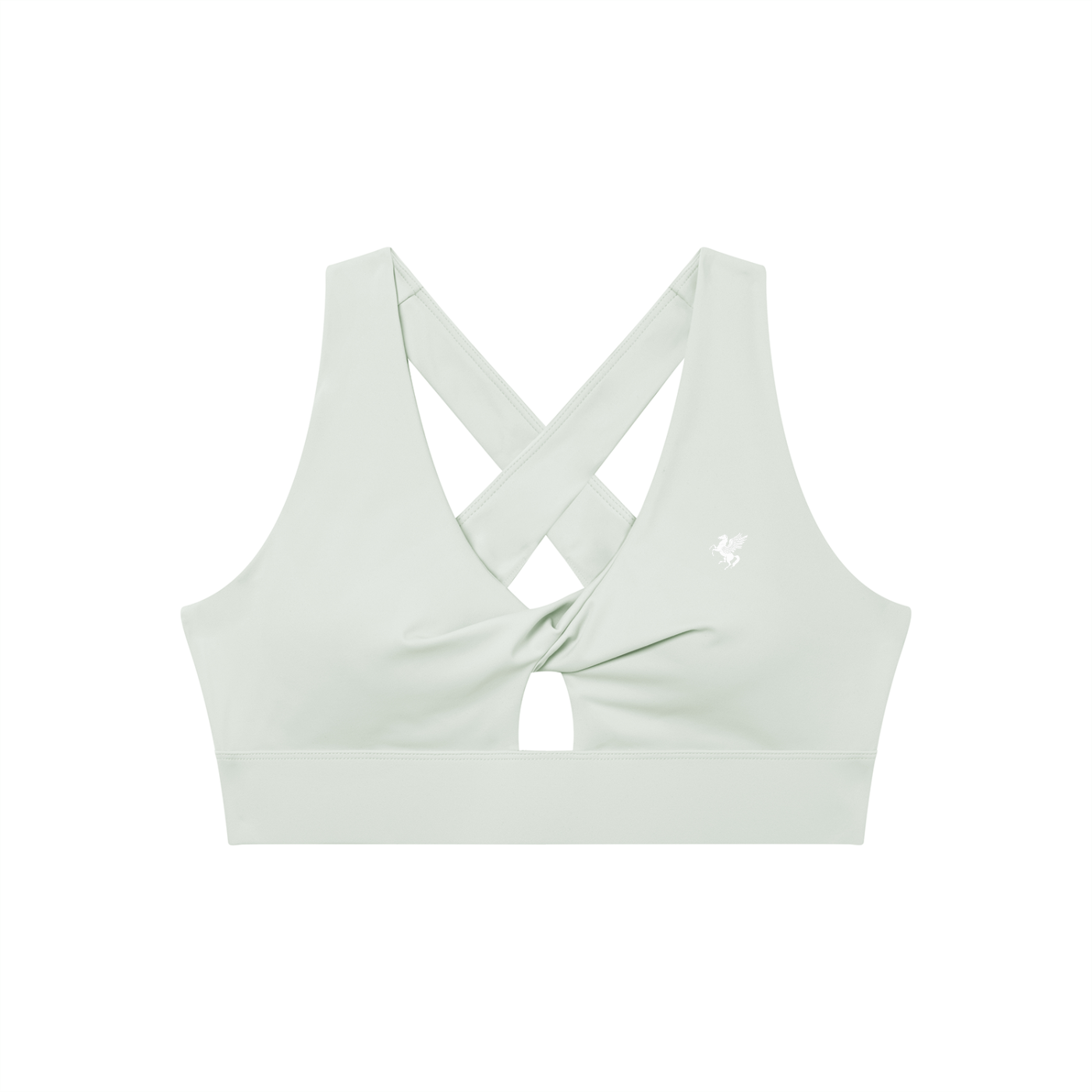 GAFAUDI Women's Twist Front V-Neck Sports Bra