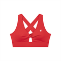 GAFAUDI Women's Twist Front V-Neck Sports Bra