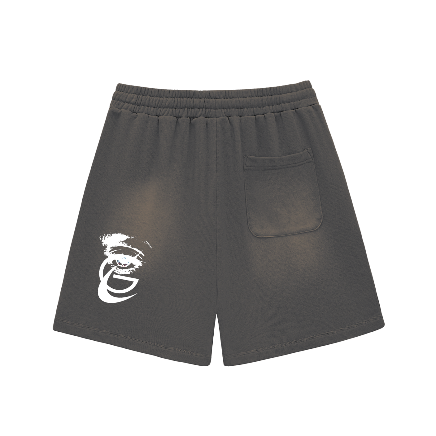 GAFAUDI "Stella Nova" Sun Fade Raw Edge Cotton Shorts