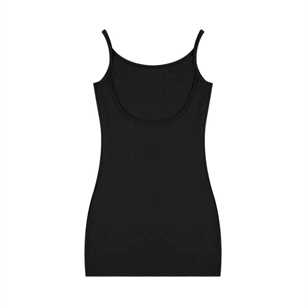 GAFAUDI Women's Solid Tight Sleeveless Dress