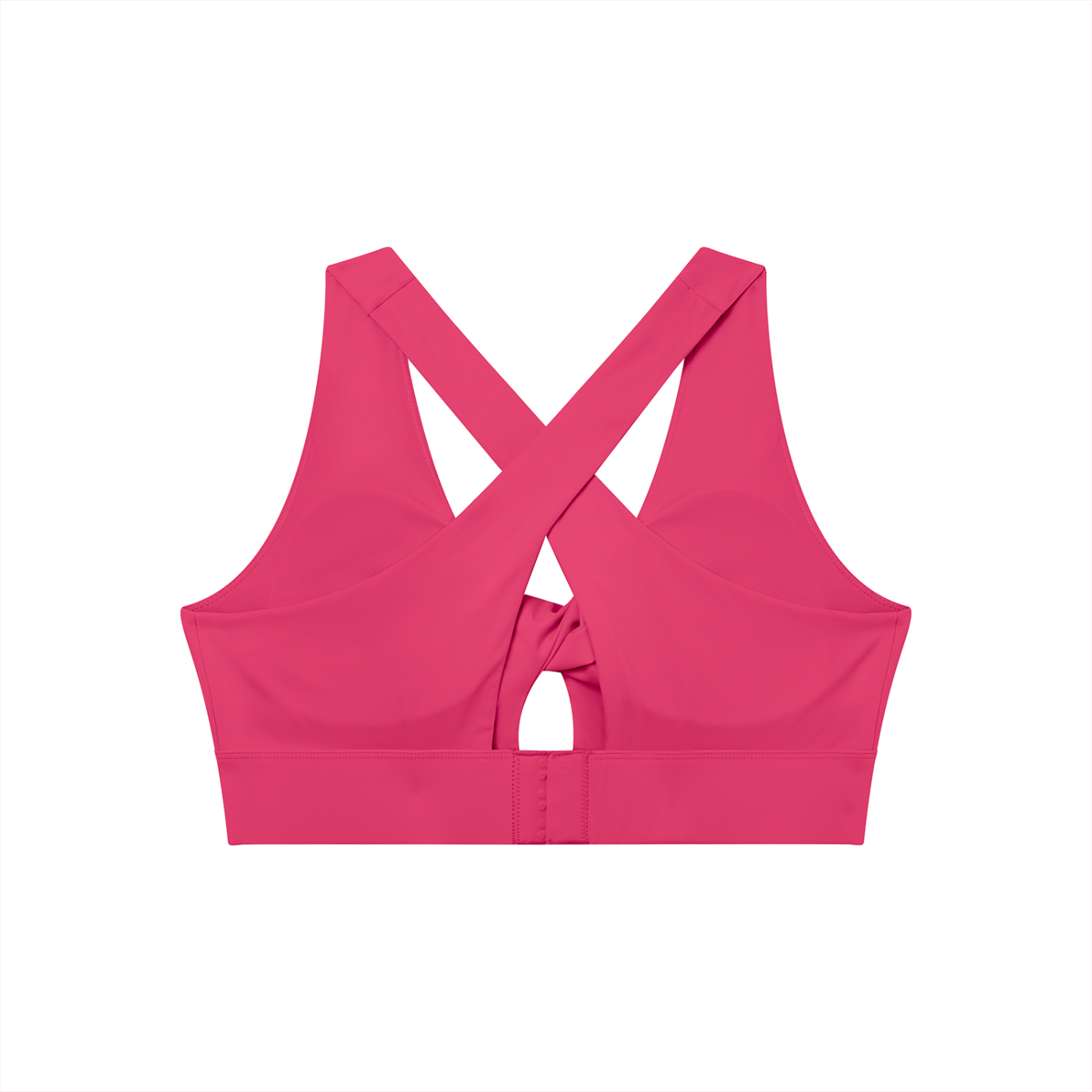 GAFAUDI Women's Twist Front V-Neck Sports Bra