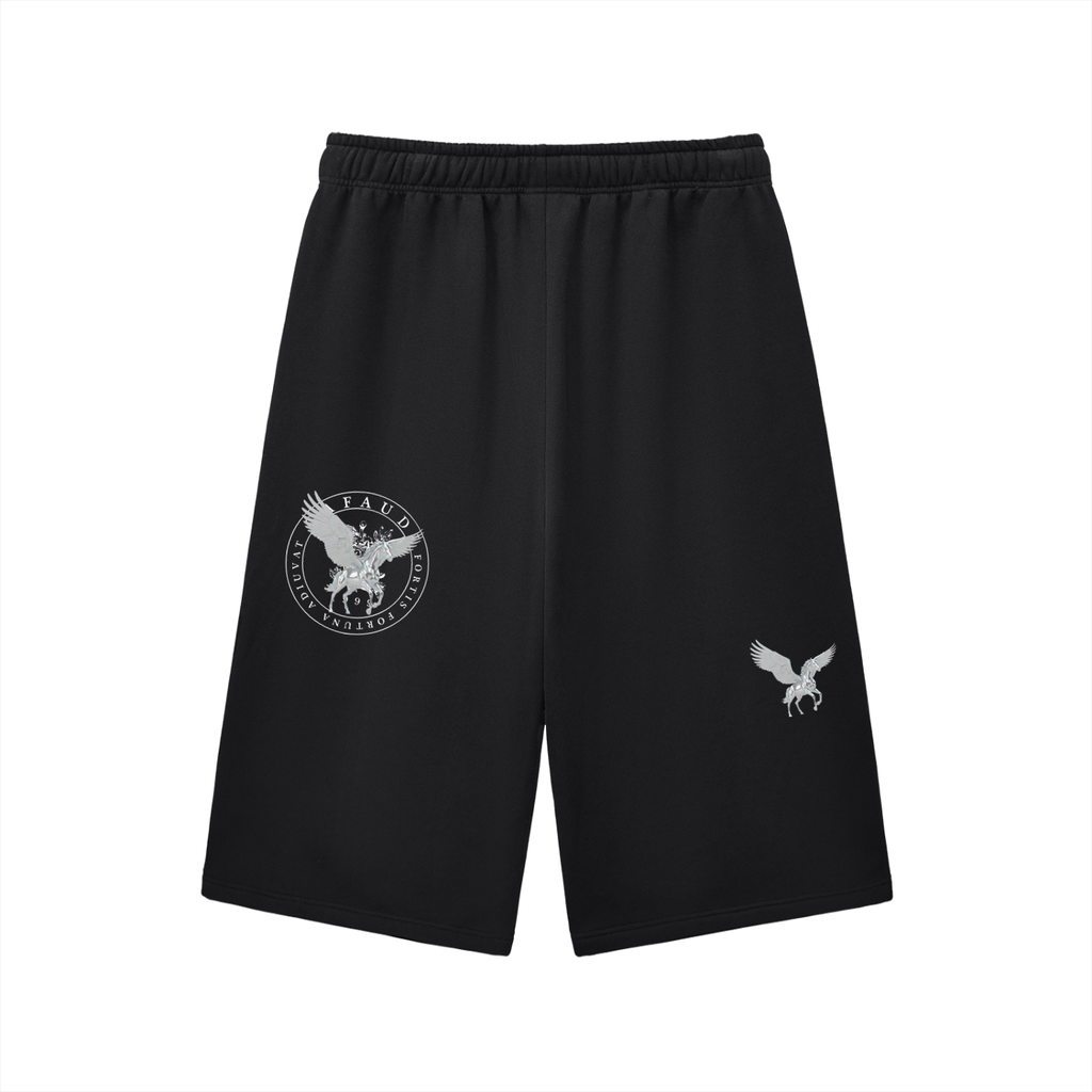 Relaxed Drawstring Three-quarter Sweatpants