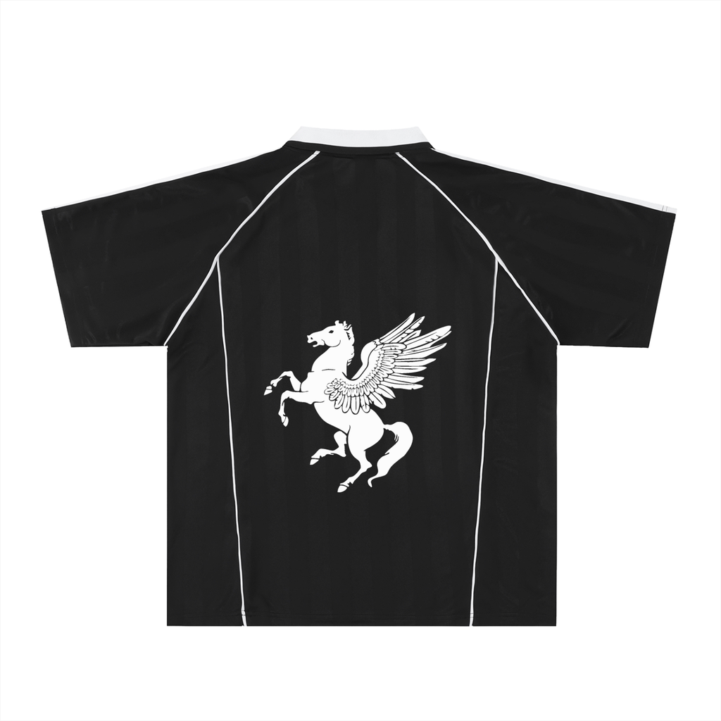 GAFAUDI Shadow Stripe Collared Soccer Jersey