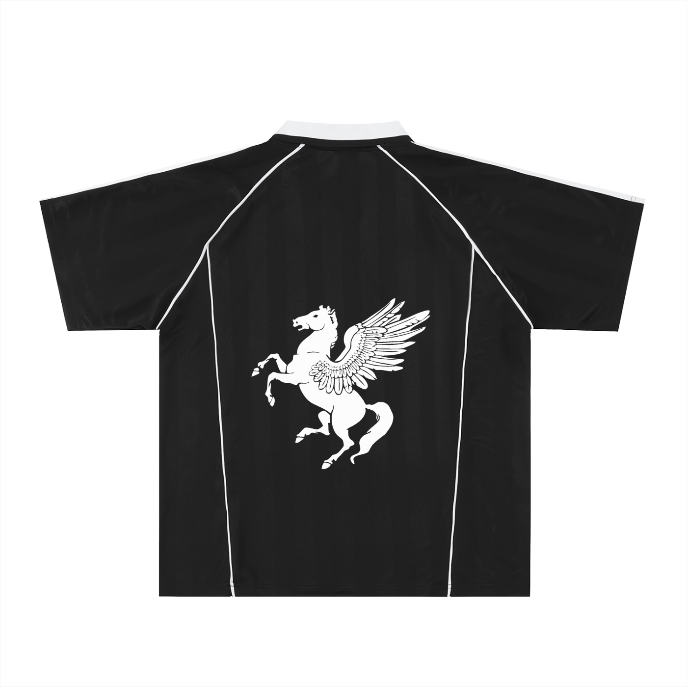 GAFAUDI Shadow Stripe Collared Soccer Jersey