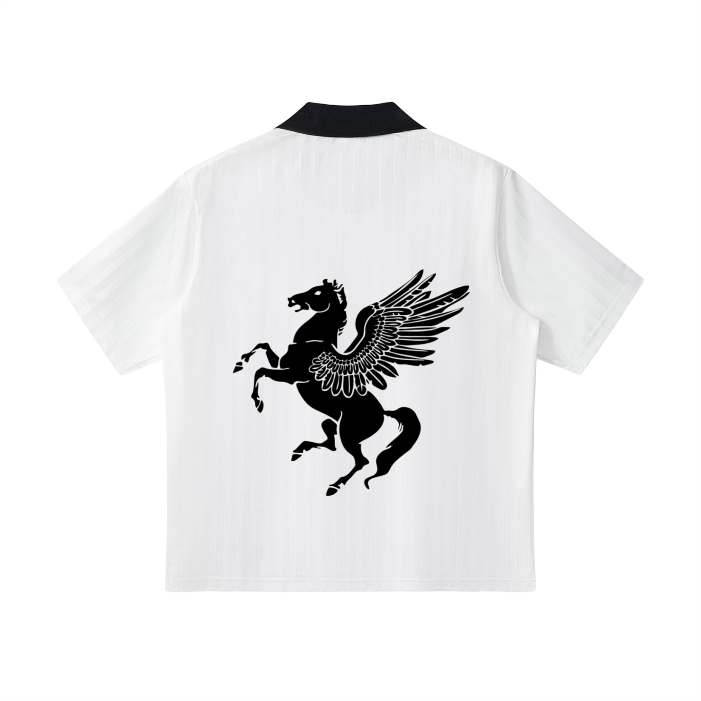 GAFAUDI Contrast Collar Striped Soccer Jersey