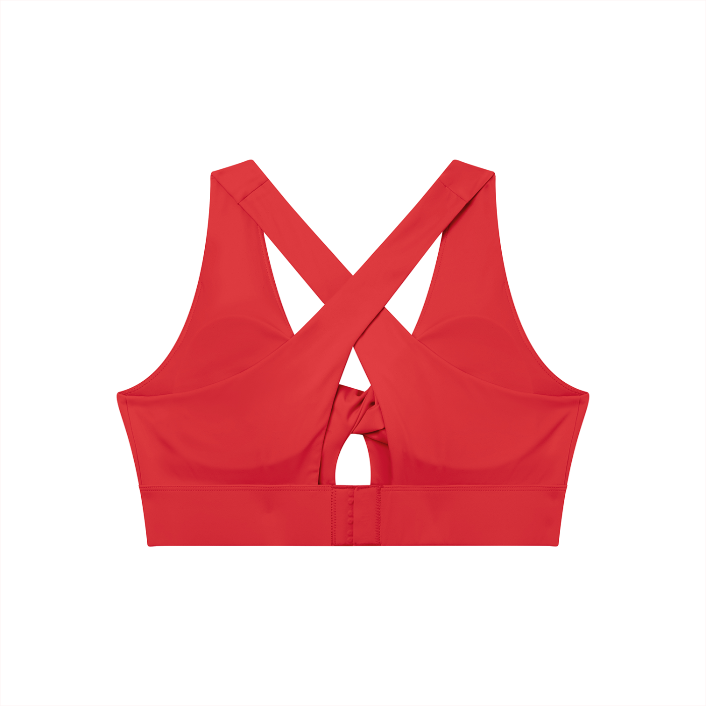 GAFAUDI Women's Twist Front V-Neck Sports Bra