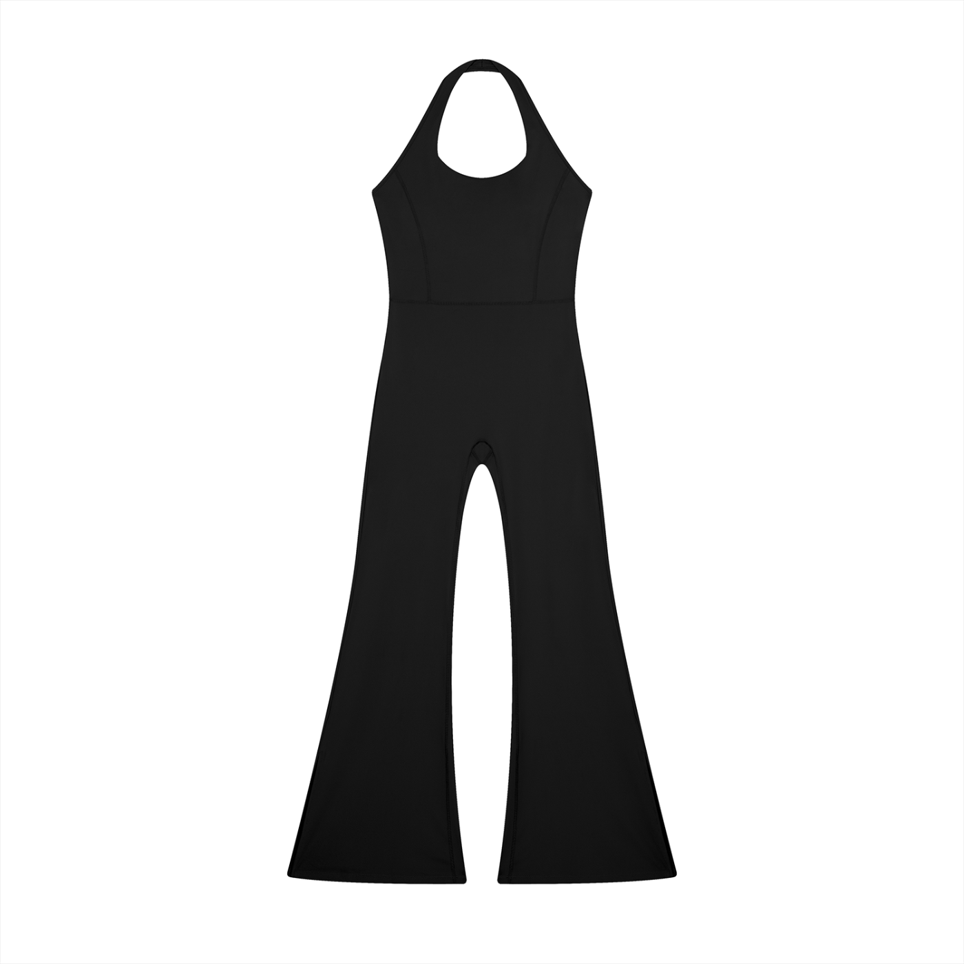 GAFAUDI Women’s Halter Flared Jumpsuit