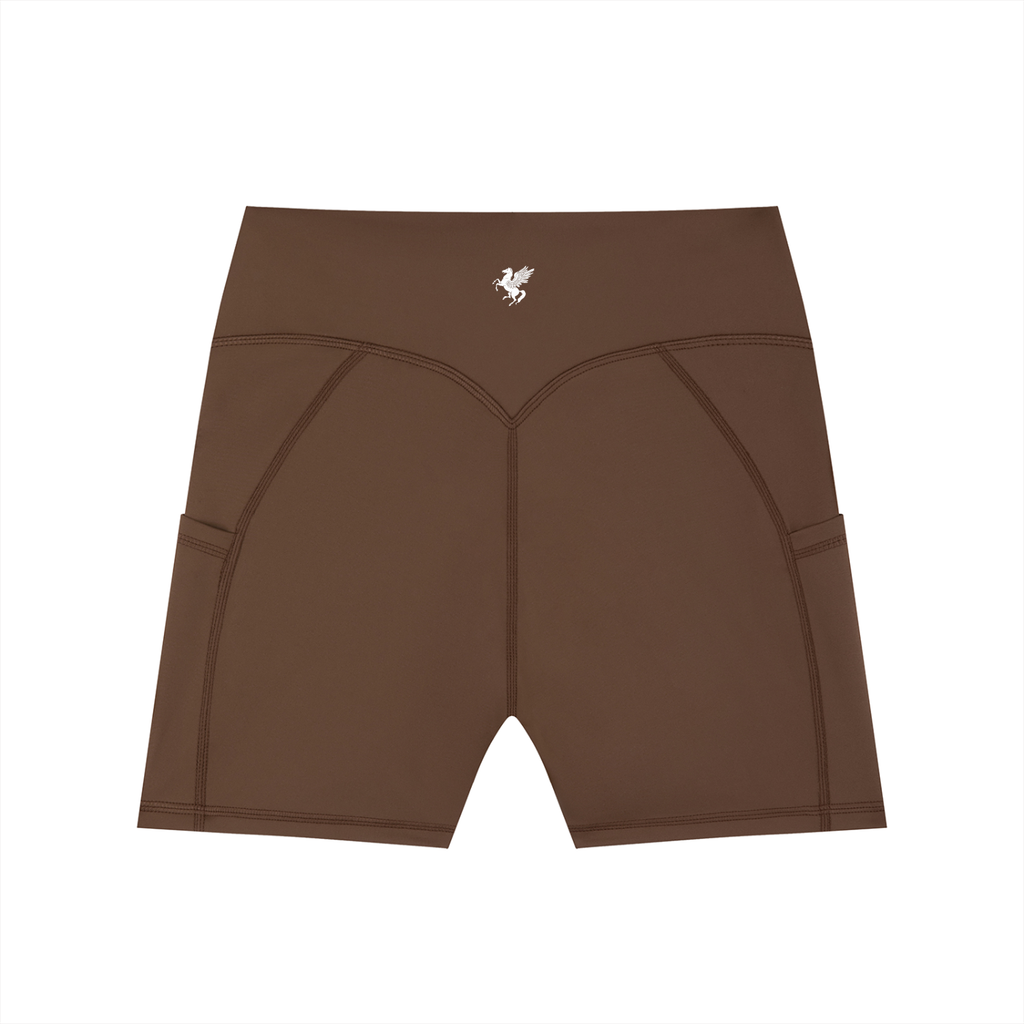 GAFAUDI Women's High-Waisted Pocket Biker Shorts