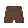 GAFAUDI Women's High-Waisted Pocket Biker Shorts