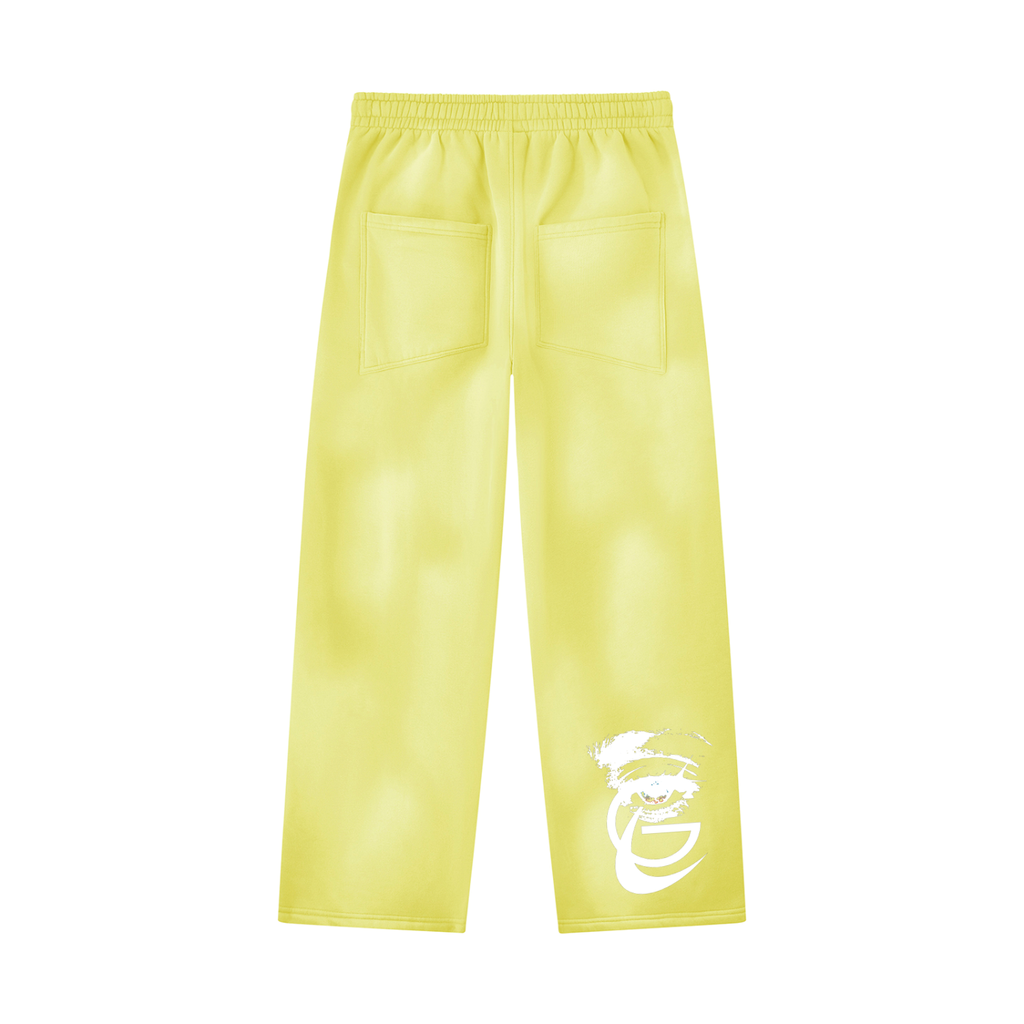 Unisex Sunfade Wide Leg Fleece Sweatpants