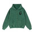 GAFAUDI Zip-Through Boxy Fleece Hoodie