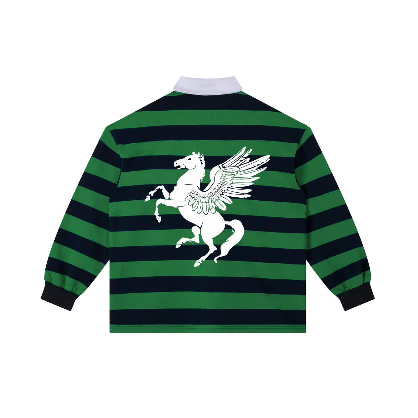 GAFAUDI Color Block Stripe Polo Shirt