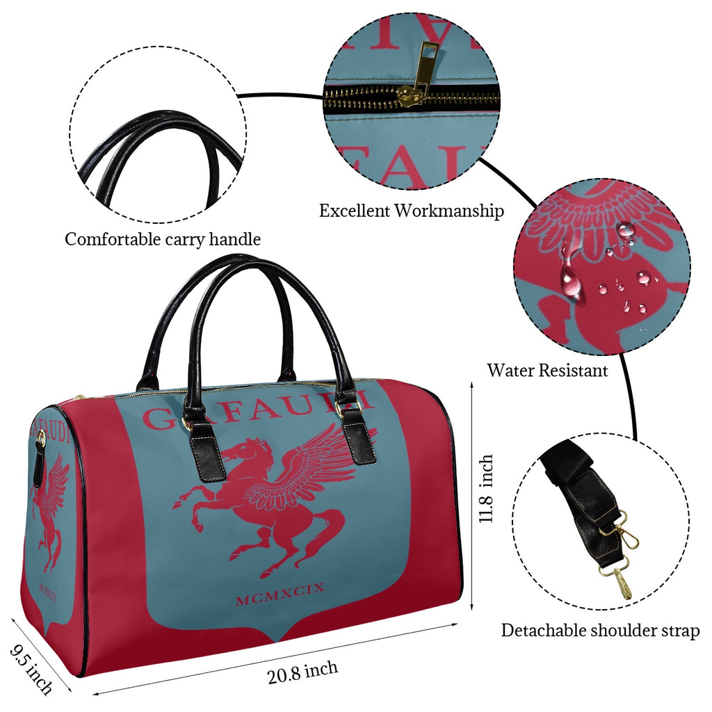 GAFAUDI Leather Travel Bag-Large