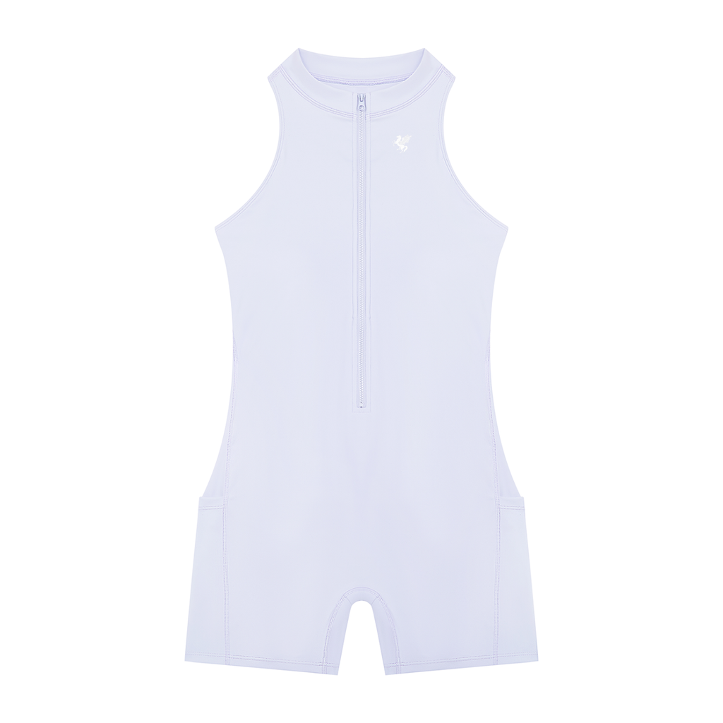 GAFAUDI Women’s Quarter-Zip Yoga Romper