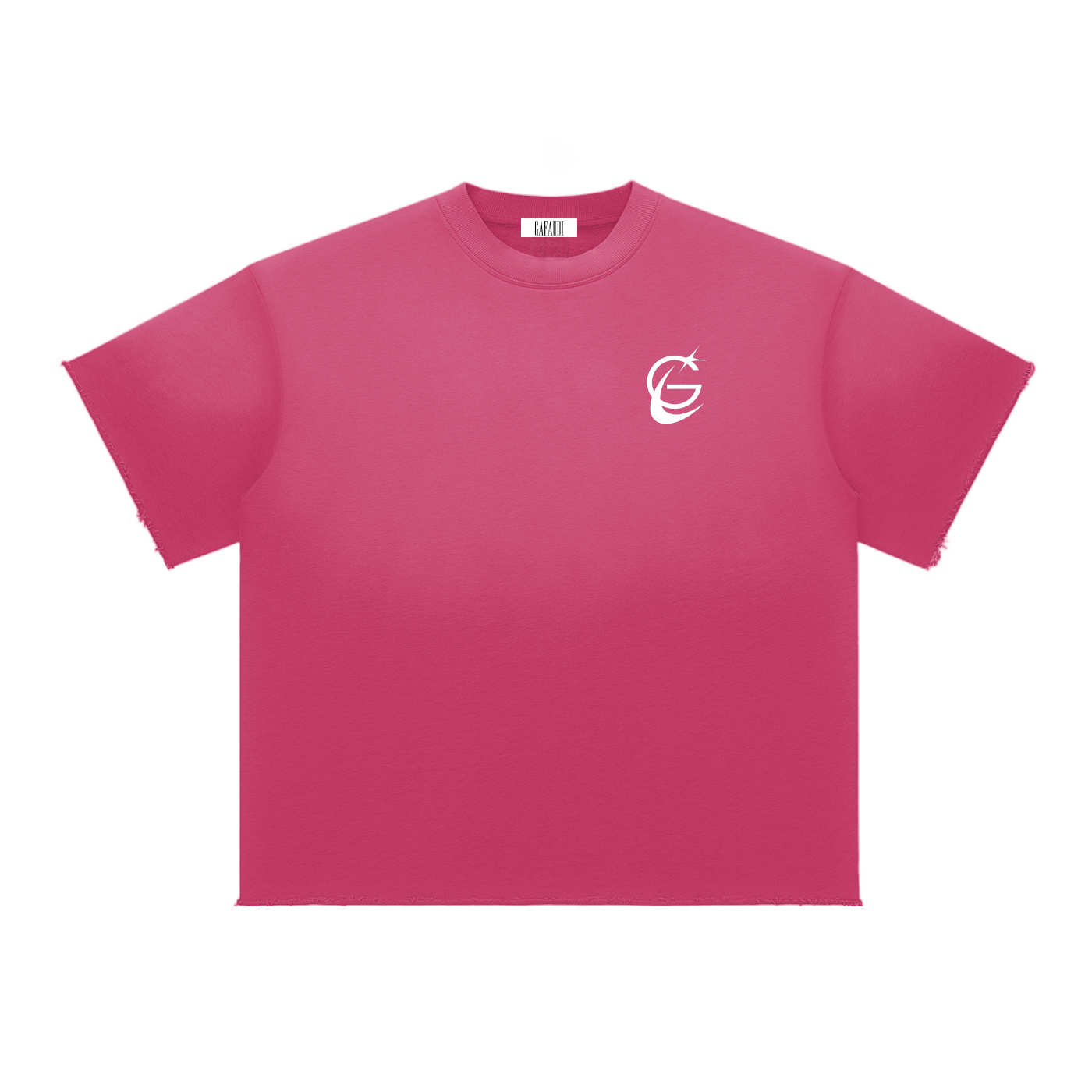 GAFAUDI "Stella Nova" Sun Fade Raw Edge T-Shirt