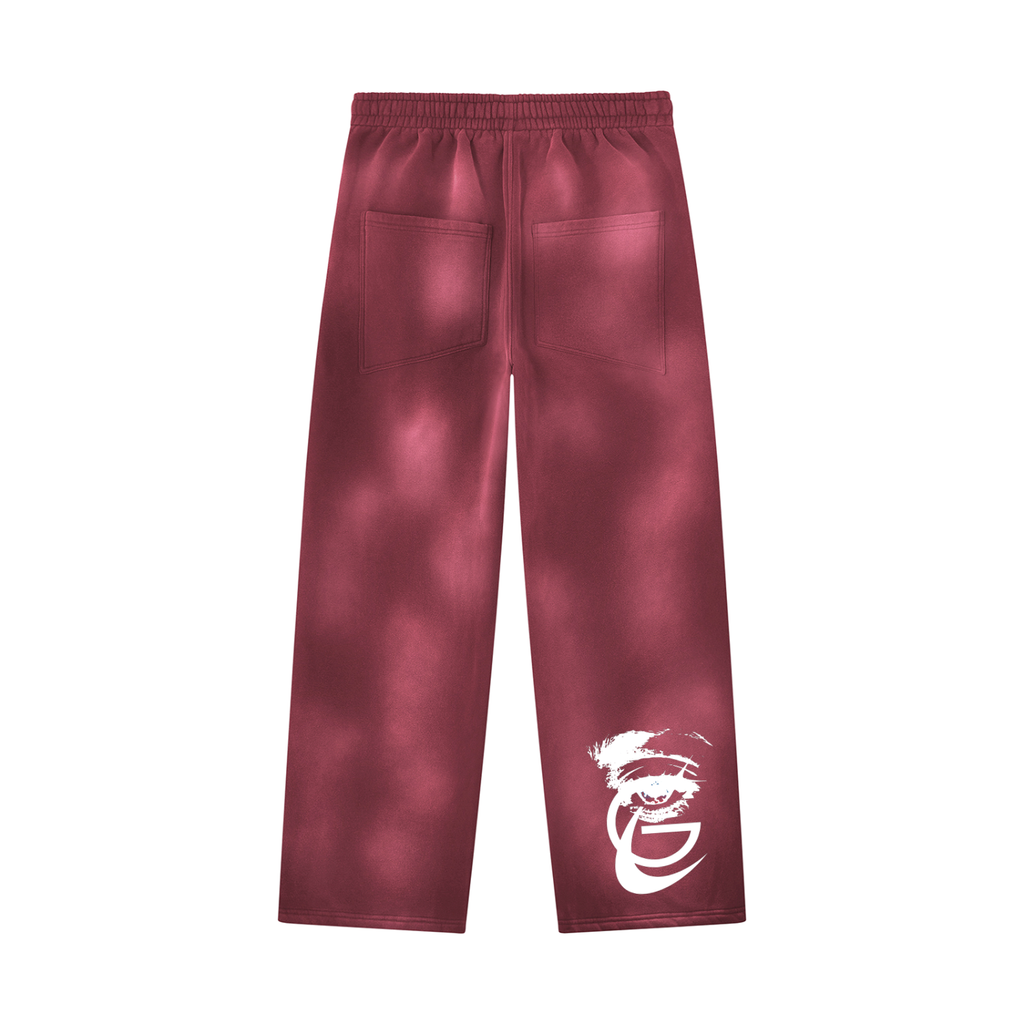 Unisex Sunfade Wide Leg Fleece Sweatpants