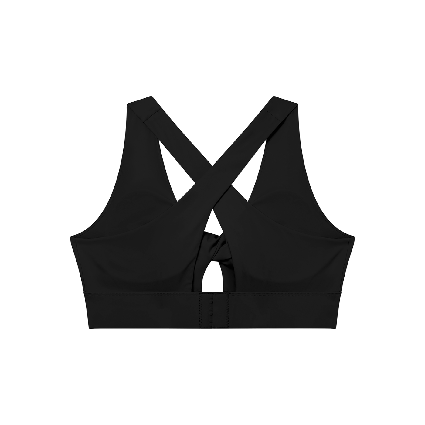 GAFAUDI Women's Twist Front V-Neck Sports Bra
