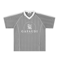 GAFAUDI Shadow Stripe Collared Soccer Jersey
