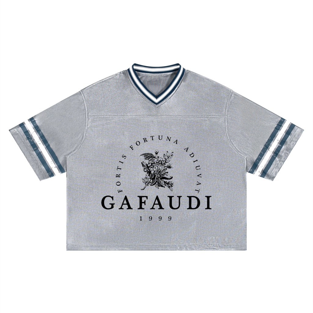 GAFAUDI Unisex Boxy Striped Soccer Jersey