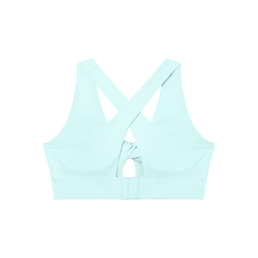 GAFAUDI Women's Twist Front V-Neck Sports Bra