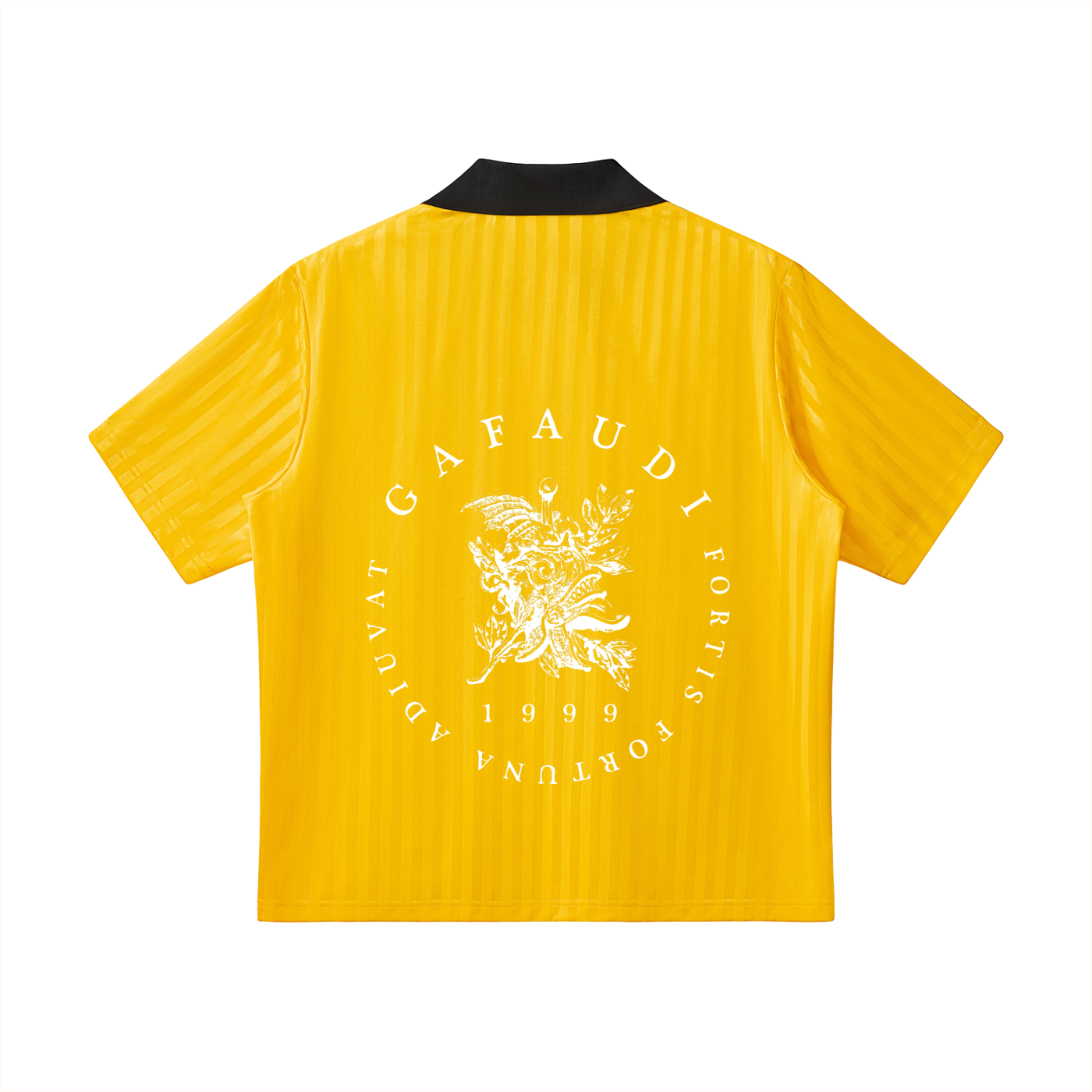 GAFAUDI Contrast Collar Striped Soccer Jersey