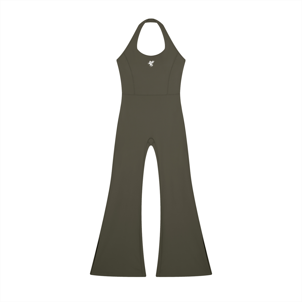 GAFAUDI Women’s Halter Flared Jumpsuit