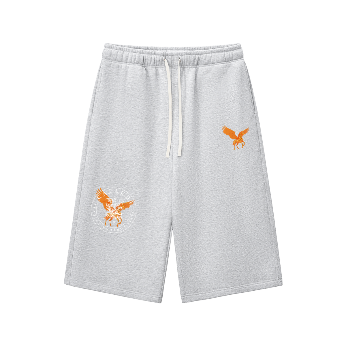 Relaxed Drawstring Three-quarter Sweatpants