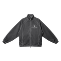 GAFAUDI Unisex Vintage Wash Full Zip Mesh Jacket