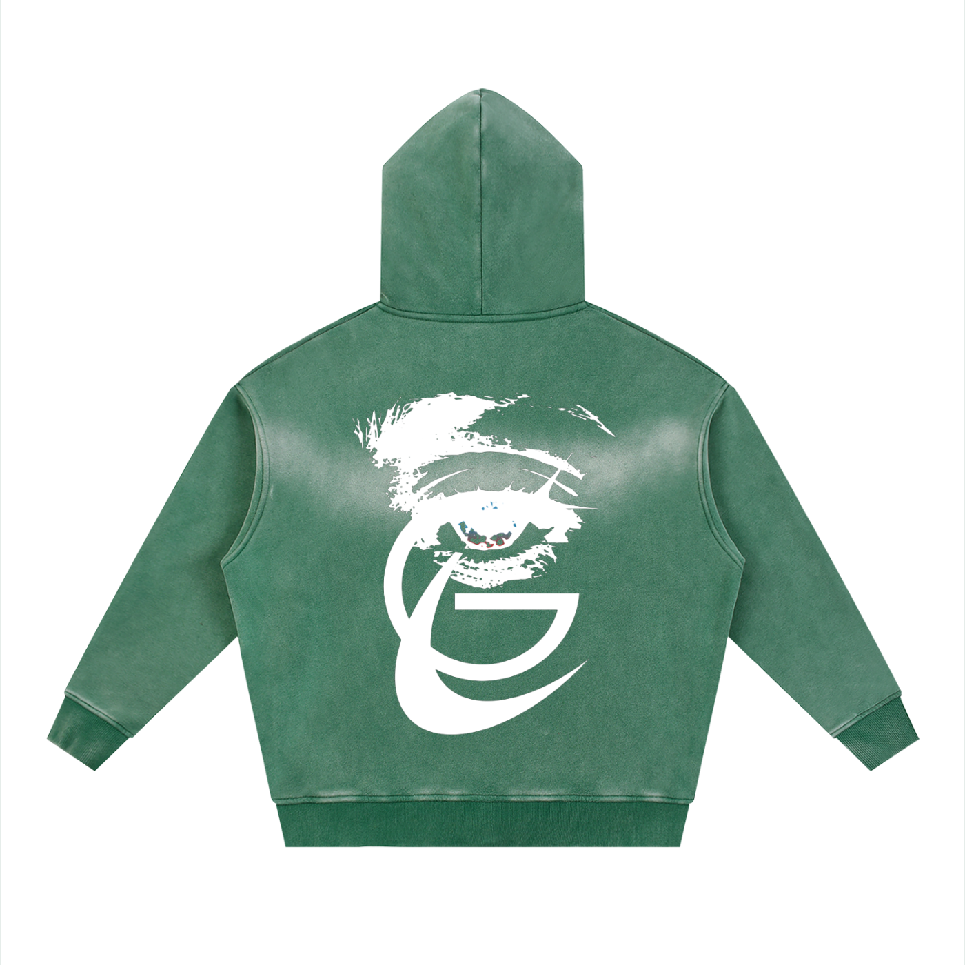GAFAUDI "Stella Nova" Sunfade Two-way Zipper Boxy Fleece Hoodie