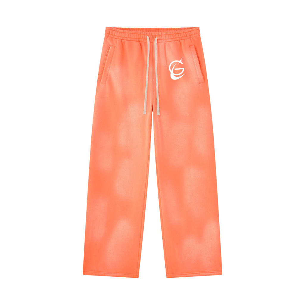 GAFAUDI Unisex Sunfade Wide Leg Fleece Sweatpants