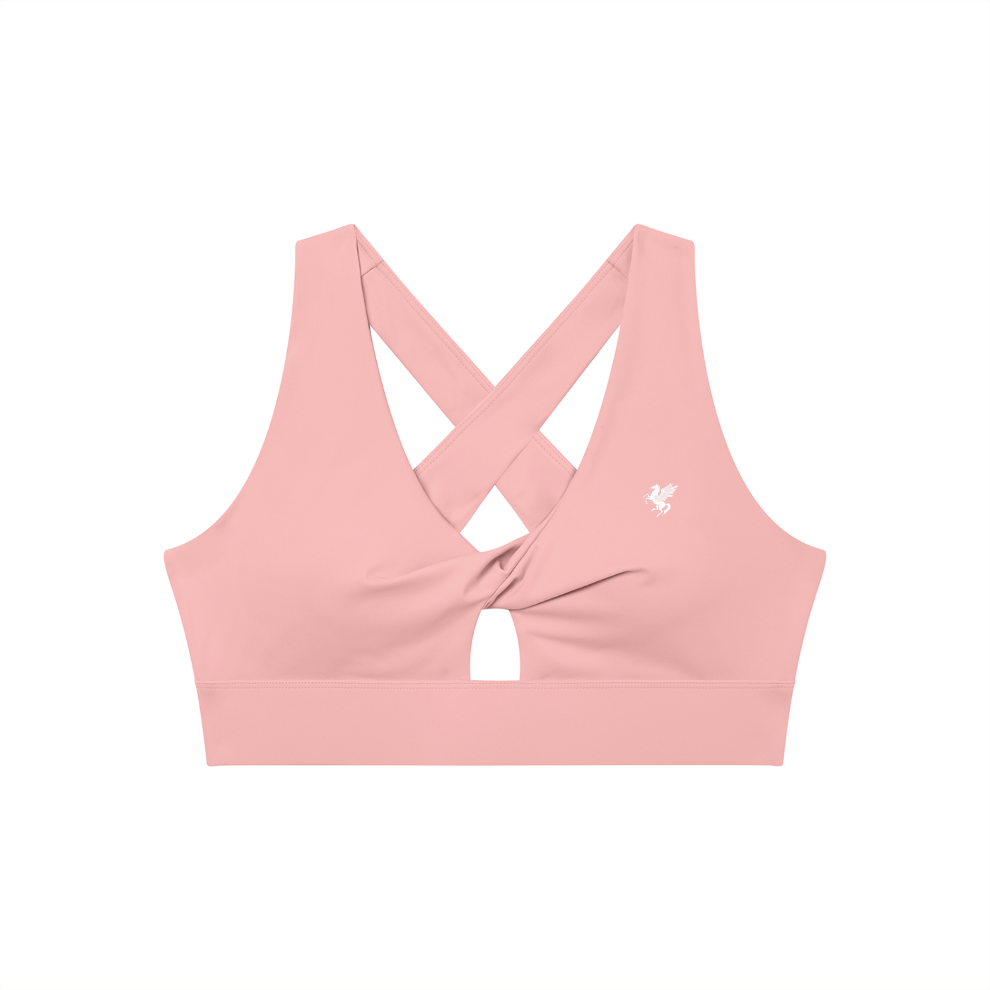 GAFAUDI Women's Twist Front V-Neck Sports Bra