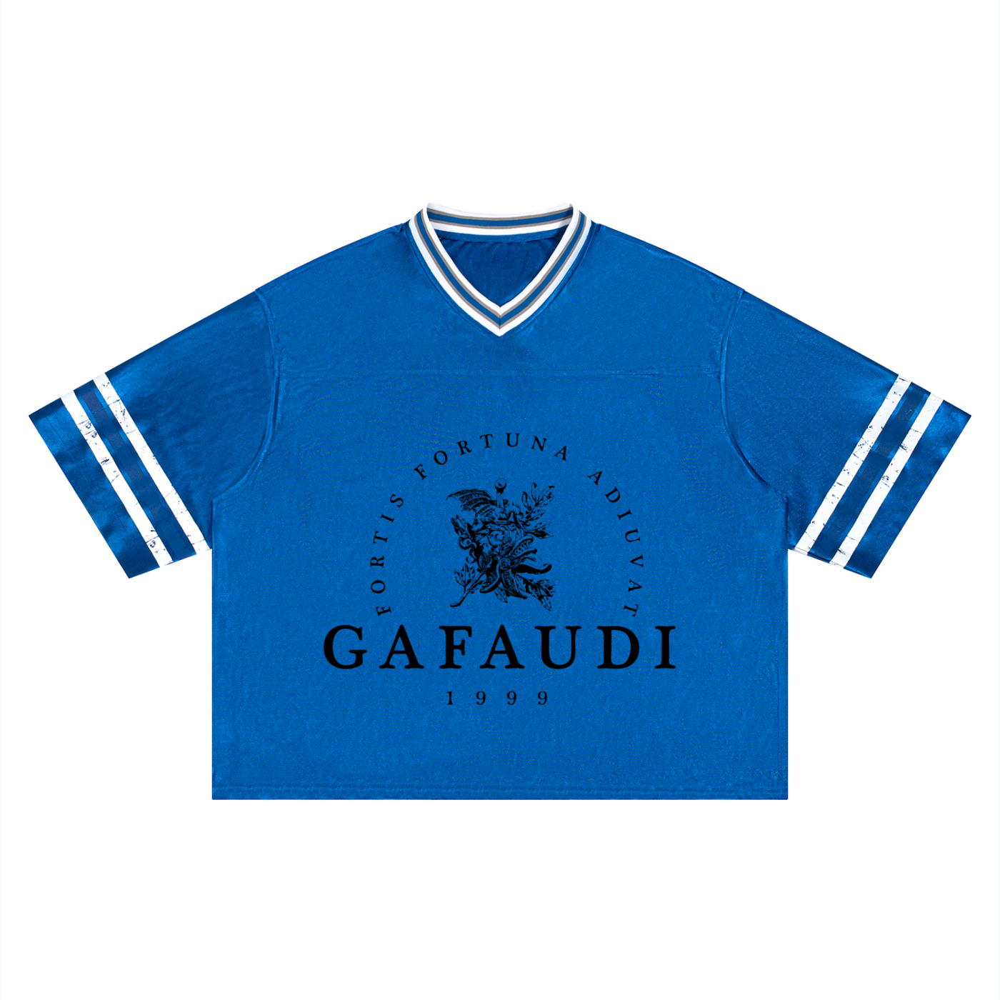 GAFAUDI Unisex Boxy Striped Soccer Jersey