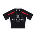 GAFAUDI Unisex Oversized Color Block V-Neck T-Shirt