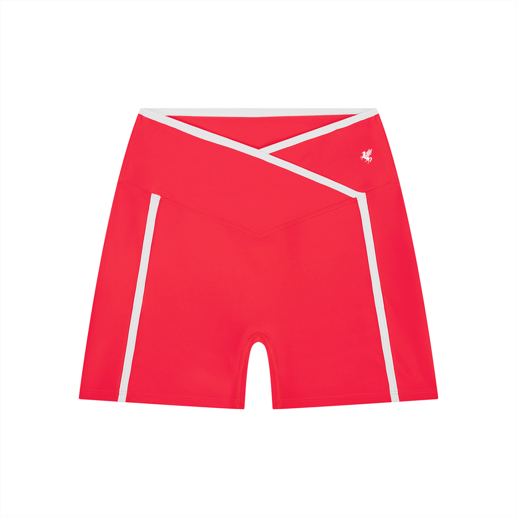 GAFAUDI Women’s High Rise Color Block Yoga Shorts