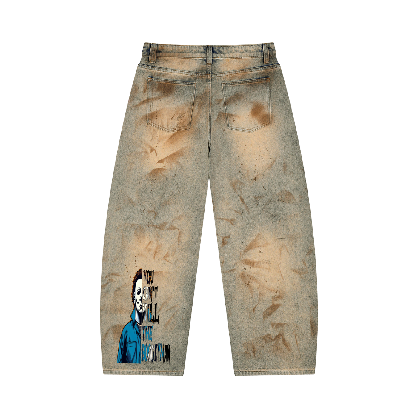 GAFAUDI Men’s Vintage Wash Barrel Leg Jeans