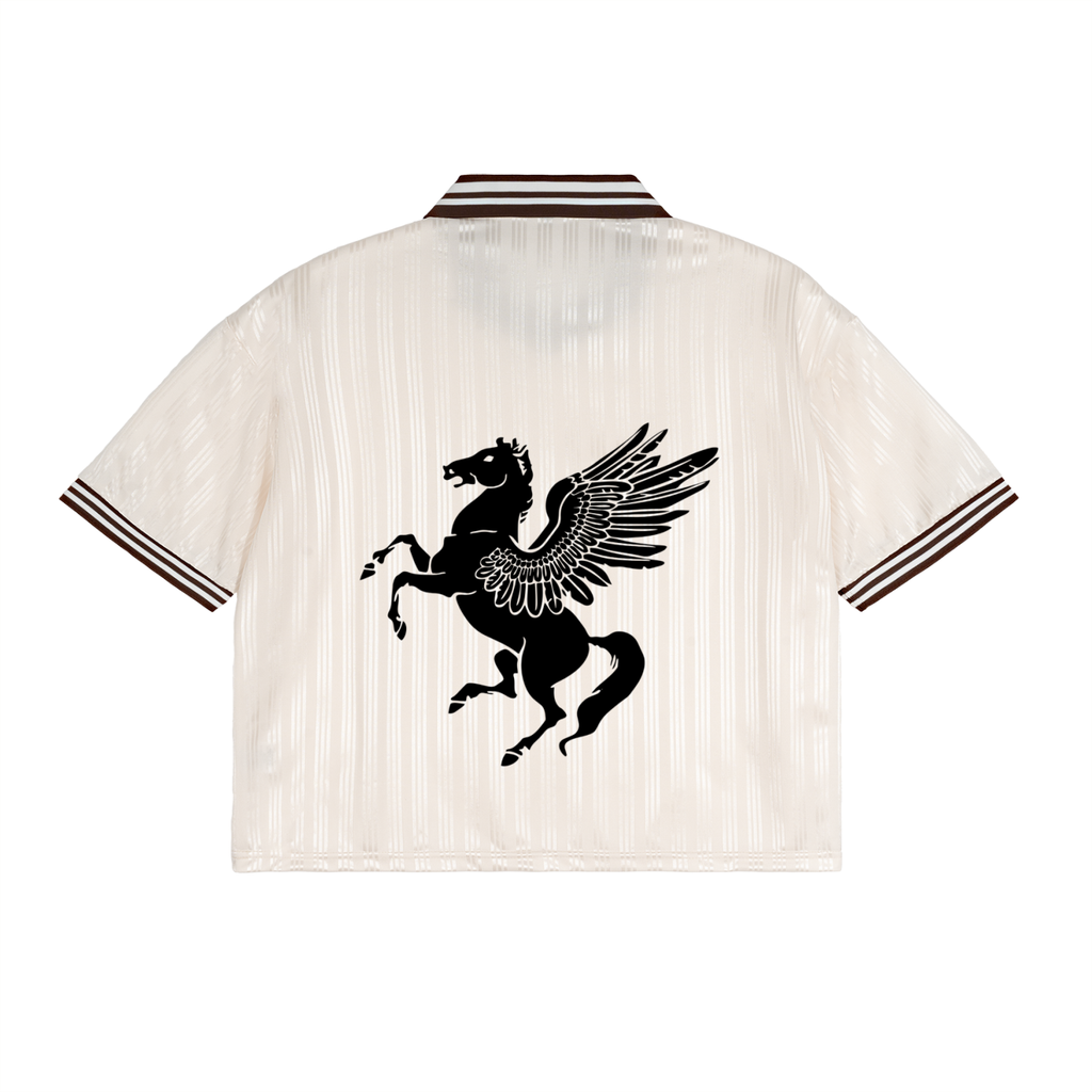 GAFAUDI Contrast Stripes Polo Collar T-Shirt