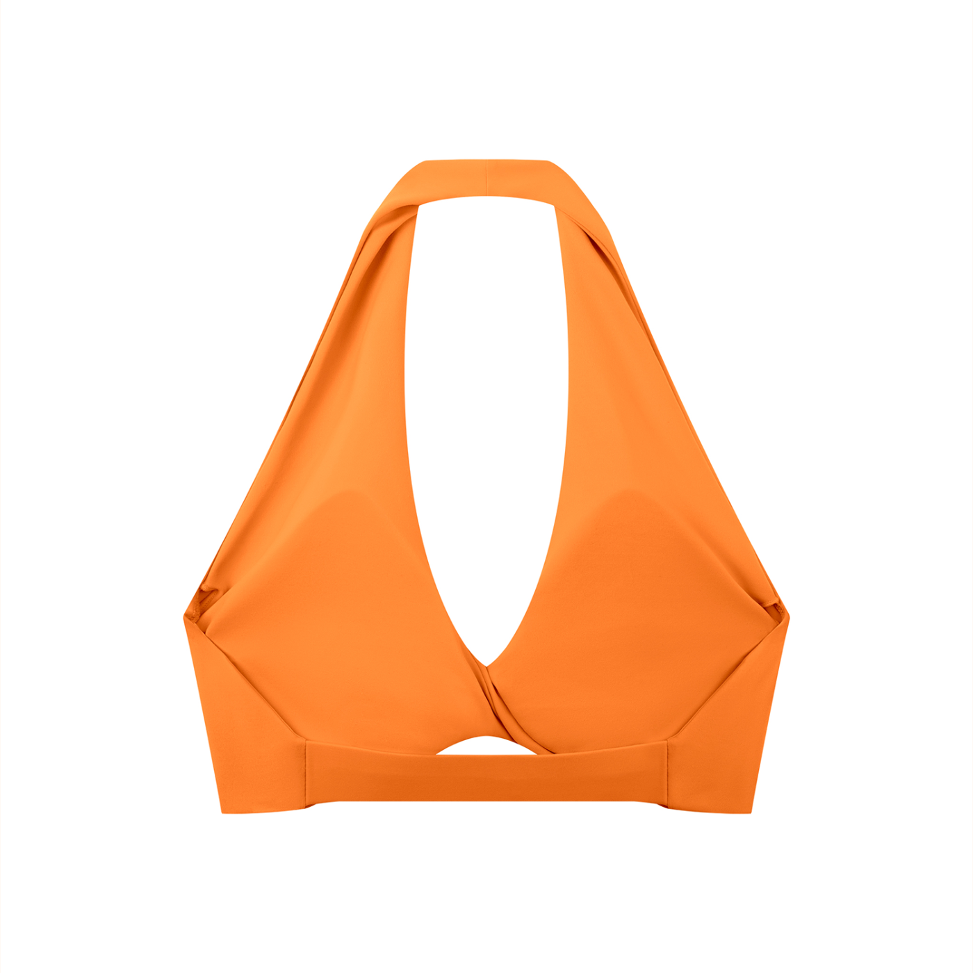 GAFAUDI Women's Pleated Halter Sports Bra