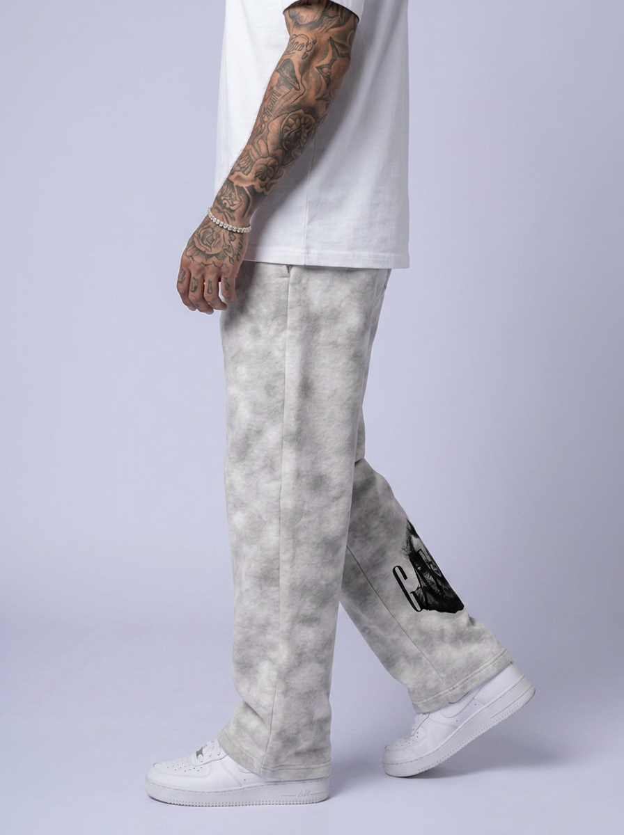 GAFAUDI "Penny Wise" Dirty Washed Fleece Sweatpants