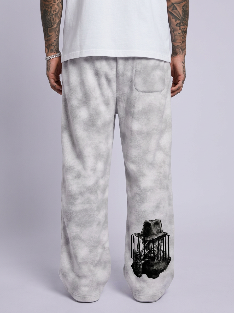 GAFAUDI "Freddy" Dirty Washed Fleece Sweatpants