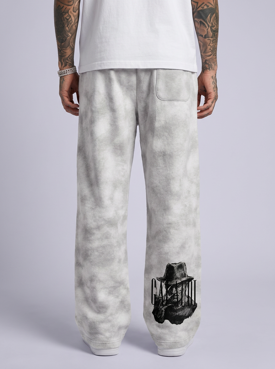 GAFAUDI "Freddy" Dirty Washed Fleece Sweatpants