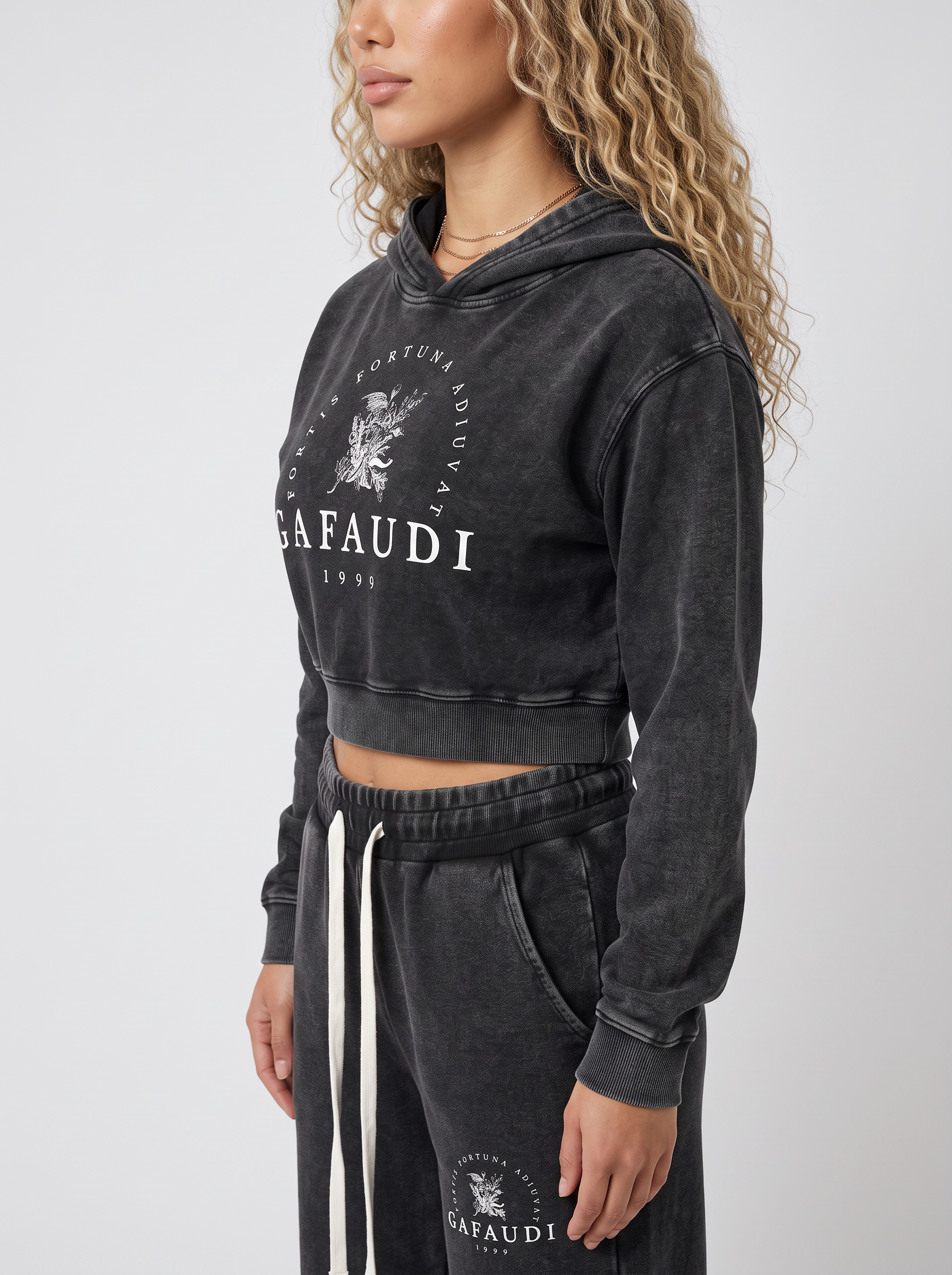 GAFAUDI Women’s Mineral Wash Flared Leg Sweatpants